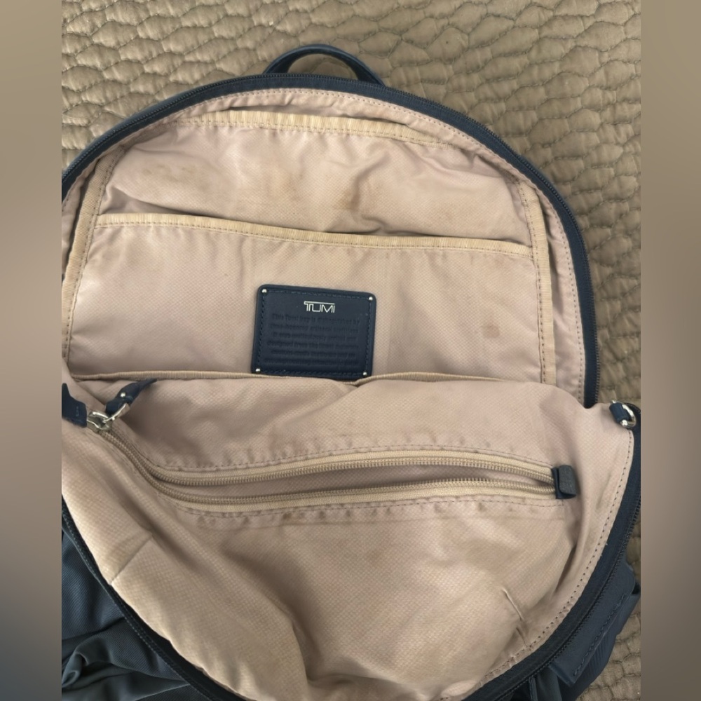 ❤️ TUMI Voyageur Halle Backpack Blue Nylon men’s women’s unisex - Picture 5 of 7